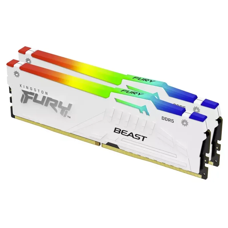 Kingston FURY White RGB 32G(2x – 64Gb Ddr5 6000Mhz Cl30 2X32Gb Desktop Bewertung und Preis